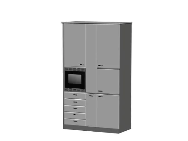 Kitchen Mdf Cabinet With Oven 3d model Kitchen Mdf Cabinet With Oven 3d model