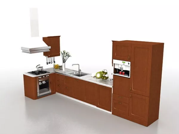 Large Kitchen Hood 3d model