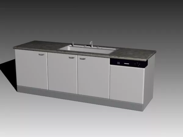 Modern Sink Fonte 3d model