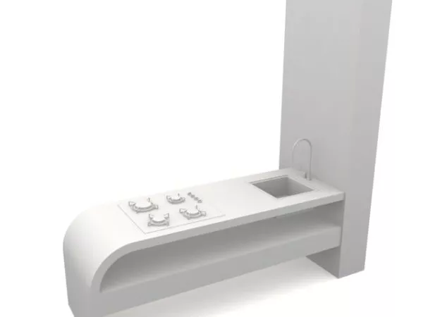 Single Sink, Hang Sink 3d model