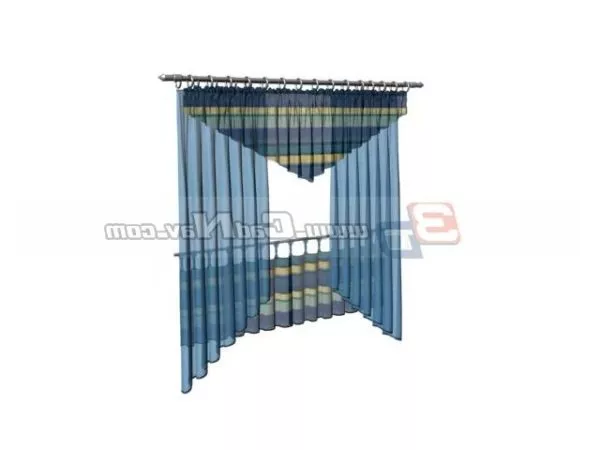 Kitchen Window Curtain And Valances 3d model Kitchen Window Curtain And Valances 3d model
