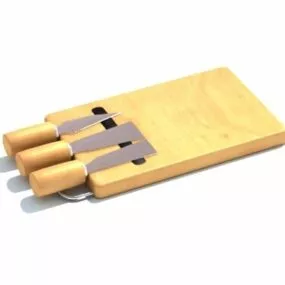 Wood Kitchen Cutting Board 3d model