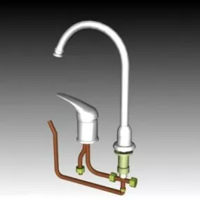 Kitchen Faucet Hot Cold Water 3d model