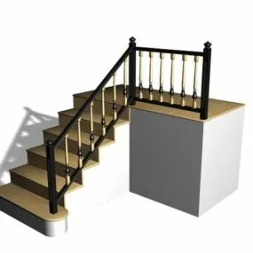 Kitchen Stair Design 3d model