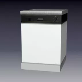 Single Kitchen Stove 3d model