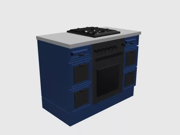 Cooking Gas Stove 3d model