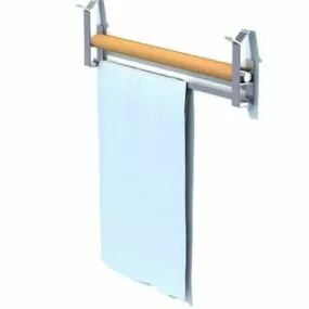 Kitchen Wall Towel Rack 3d model