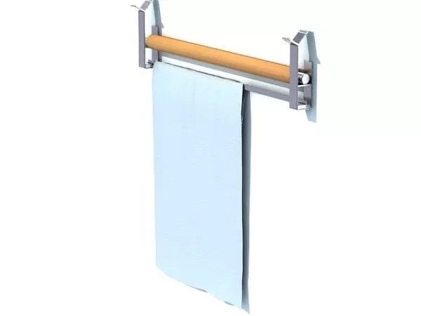 Towel With Steel Hanger 3d model