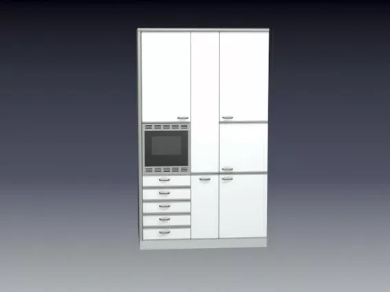 Small Kitchen Wall Cabinets 3d model Small Kitchen Wall Cabinets 3d model