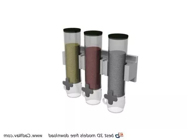 Kitchen Glass Spice Bottles 3d model Kitchen Glass Spice Bottles 3d model