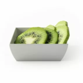 Fruit Kiwi Slices 3d model