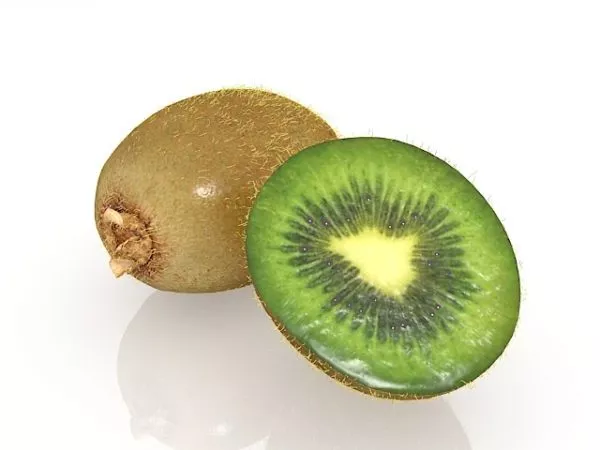 Fruit Kiwifruit With Cross Section 3d model Fruit Kiwifruit With Cross Section 3d model