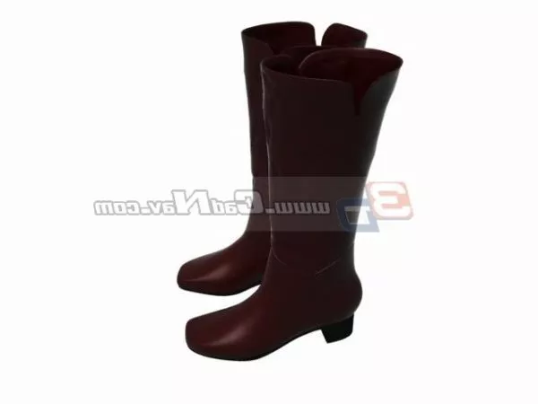 Ankle Strap High Heel Shoes 3d model