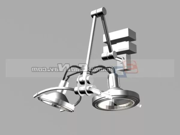 Studio Led Track Spotlight 3d model Studio Led Track Spotlight 3d model