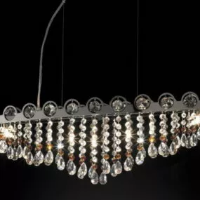 Luxury Led Crystal Design Pendant Lamp 3d model
