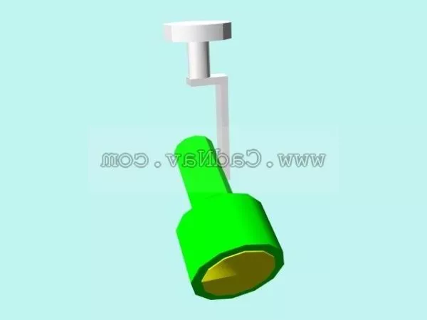 Track Spotlight Ceiling Mounted 3d model