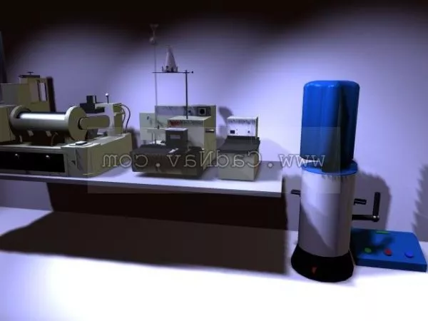 Laboratory Equipment Micro Scale 3d model
