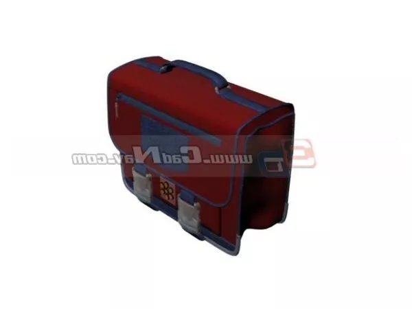 Old Doctor Bag Leather 3d model