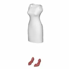 Fashion Lady Business Suits 3d model
