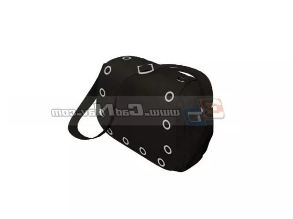 Lady Black Shoulder Bag 3d model Lady Black Shoulder Bag 3d model