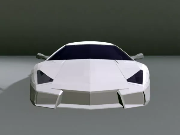 Red Lamborghini Reventon 3d model