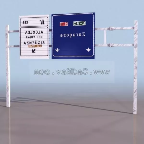 Straight Road Street Part 3d model