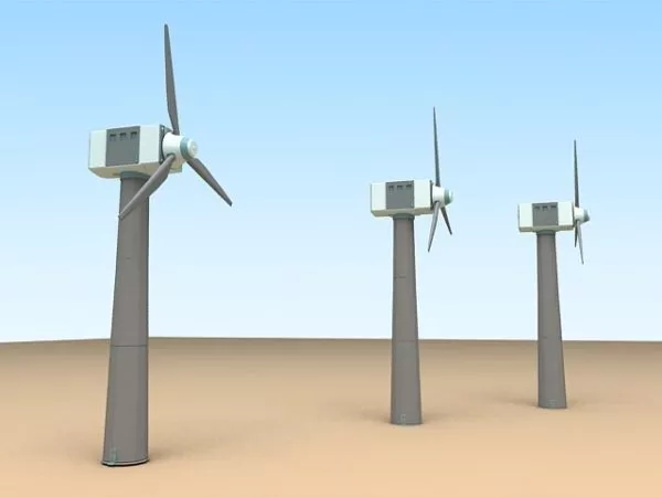 Horizontal Wind Turbine 3d model