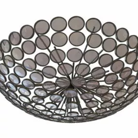 Large Bowl Ceiling Lighting 3d model