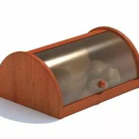 Kitchen Large Bread Box 3d model