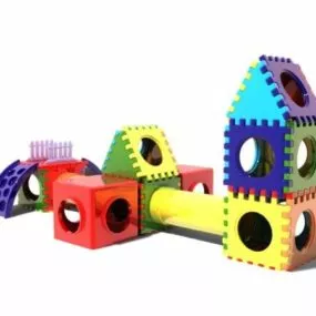 Kid House Block Toy 3d model