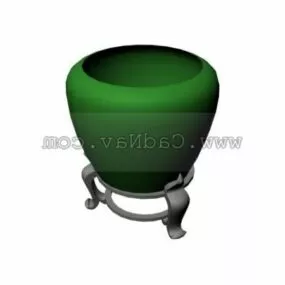 Large Ceramic Vase Decoration 3d model