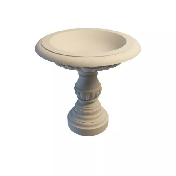 Large Pedestal Stone Planter 3d model Large Pedestal Stone Planter 3d model
