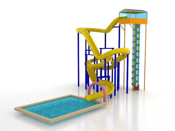 Swing Playground Set 3d model
