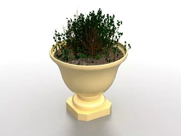 Large Antique Urn Planter 3d model Large Antique Urn Planter 3d model