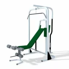 Fitness Lat Pulldown Machine 3d model