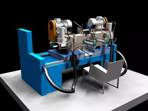 Industrial Lathe Machine 3d model Industrial Lathe Machine 3d model