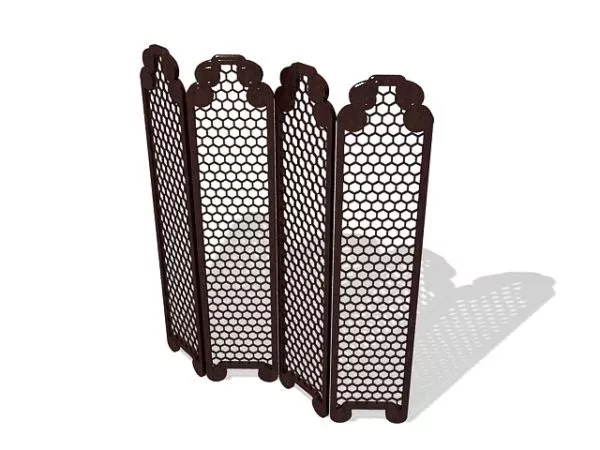 European Floral Partition Cnc 3d model
