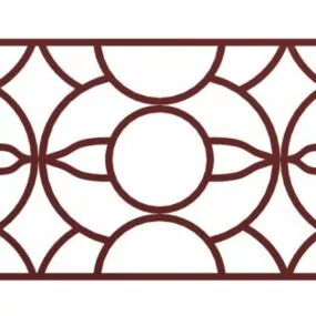 Latticework Design Window Screen 3d model