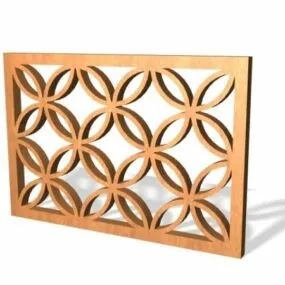 Lattice Window Screens Design 3d model