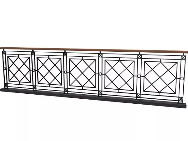 Home Lattice Work Railing 3d model Home Lattice Work Railing 3d model