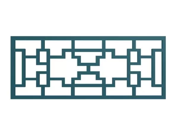 Latticed Window Screen Design 3d model Latticed Window Screen Design 3d model