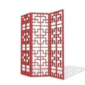 Latticework Room Divider Furniture 3d model