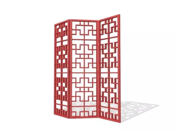 Latticework Room Divider Furniture 3d model Latticework Room Divider Furniture 3d model