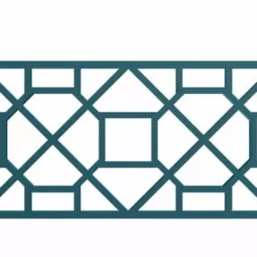 Home Latticework Window 3d model