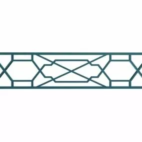 Latticework Design Window Grille Patterns 3d model