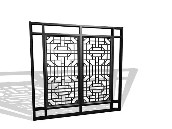 Neoclassic Latticework Windows 3d model Neoclassic Latticework Windows 3d model