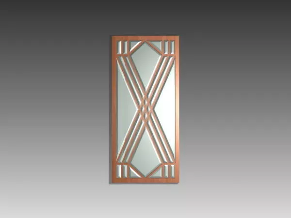Leaded Style Old Glass Door Insert 3d model Leaded Style Old Glass Door Insert 3d model