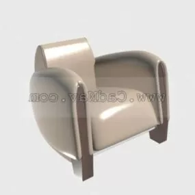 Furniture Leather Sofa Armchairs 3d model