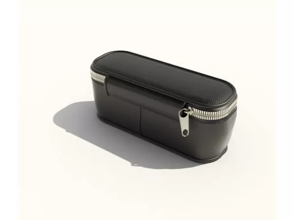 Leather Black Color Handbag Wallet 3d model Leather Black Color Handbag Wallet 3d model