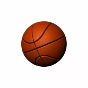 Leather Basketball 3d model